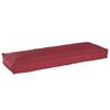 vidaXL Cuscino per panca pallet Rosso Vino 120 x 40 x 8 cm