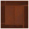 vidaXL Focolare Marrone 80 x 80 x 40 cm