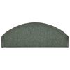 vidaXL Tappetini per scale 15 pz 65x24x4 cm Verde scuro Semicircolari Grandi