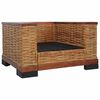vidaXL Set di Divani 2 pz con Cuscini in Rattan Naturale Marrone