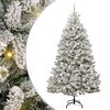 vidaXL Albero di Natale artificiale con 300 LED Verde e Bianco 210 cm