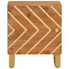 vidaXL Comodini 2 pz Marrone e Nero in Legno Massello di Mango