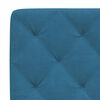 vidaXL Letto con Materasso Blu 160x200 cm in Velluto