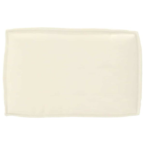 vidaXL Cuscino per schienale pallet con cuscino Crema 60 x 40 x 12 cm