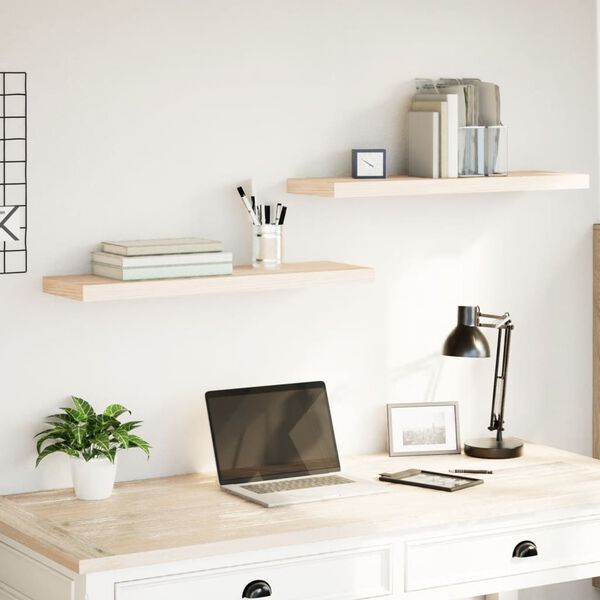 vidaXL Mensole Pensili 2 pz 80x23,5x4 cm in Truciolato