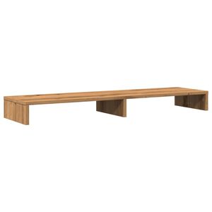 vidaXL Supporto per Monitor Rovere Artigianale 100x27x10 cm Truciolato