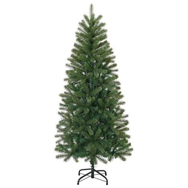 vidaXL Albero di Natale artificiale con 150 LED Verde 120 cm PE e PVC