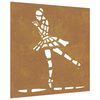 vidaXL Decorazione Muro Giardino 55x55 cm Ballerina in Acciaio Corten