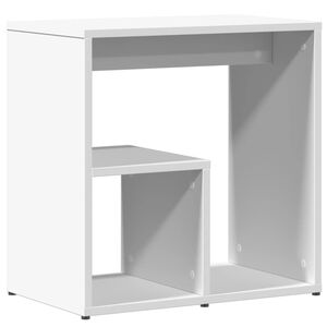 vidaXL Tavolino Bianco 50x30x50 cm in Legno Multistrato