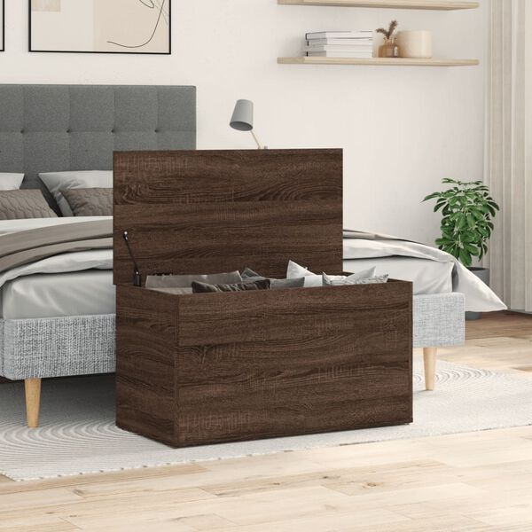 vidaXL Cassapanca Rovere Marrone 84x42x46 cm in Legno Ingegnerizzato