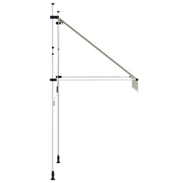 vidaXL Tenda da Sole Retrattile Manuale 150 cm Crema