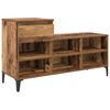 vidaXL Mobile per scarpe con cassetto Legno vecchio 102 x 36 x 60 cm