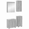 vidaXL Set di mobili per il bagno TULUM 4 pz Grigio Sonoma