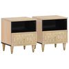 vidaXL Comodini 2pz 40x33x46 cm in Legno Massello di Mango