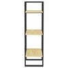 vidaXL Libreria a 3 Ripiani 40x30x105 cm in Legno Massello di Pino