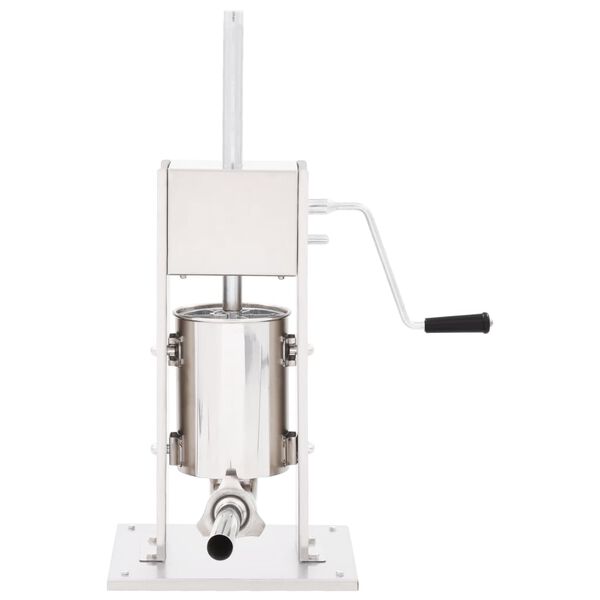 vidaXL Insaccatrice Manuale Argento 3 L in Acciaio Inossidabile