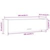 vidaXL Armadio Rovere Marrone 100x32,5x35 cm in Legno Ingegnerizzato