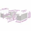 vidaXL Set Divano da Giardino 9 pcs Nero polyrattan