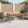 vidaXL Set da Pranzo da Giardino 5 pz con Cuscini in Polyrattan Grigio