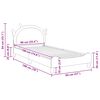 vidaXL Struttura letto bambini con testata Rosa 90 x 190 cm PU