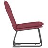 vidaXL Sedia Lounge Rosso Vino 52x75x76 cm in Tessuto