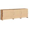 vidaXL Credenza Legno vecchio 202 x 37 x 67 cm Legno multistrato