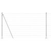 vidaXL Recinzione con Posto Argento 1,2 x 10 m Acciaio