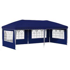 vidaXL Tenda per feste a pop-up 575 x 289 x 245 cm Blu