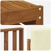 vidaXL Set divani 8 pcs Naturale e Crema Legno di Acacia Massello