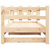 vidaXL Dormeuse Estraibile 2x(90x200) cm Legno Massello di Pino