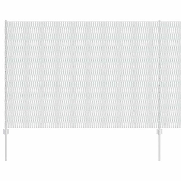 vidaXL Recinzione con Posto Argento 1,6 x 25 m Acciaio