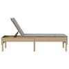 vidaXL Lettino Prendisole con Cuscini Beige 55x200x44 cm in Polyrattan
