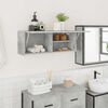 vidaXL Armadietto da Bagno Grigio Cemento 80x25x30 cm in Truciolato
