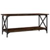 vidaXL Tavolino Rovere Fumo 100x45x45 cm in Legno Multistrato e Ferro