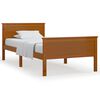 vidaXL Giroletto Marrone Ambra in Legno Massello di Pino 100x200 cm