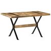 vidaXL Tavolo da Pranzo 140x70x76 cm in Legno di Mango Grezzo