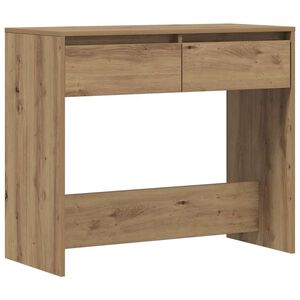 vidaXL Tavolo Consolle Rovere Artigianale 89x41x76,5cm in Truciolato