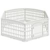 vidaXL Panchetto per Cani a 6 Pannelli 177,5 x 154,5 x 58 cm Plastica