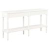vidaXL Credenza Bianca 150x35x77 cm in Legno Massello