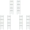 vidaXL Sostegni per Pomodori 6pz 154 cm in Acciaio e PP