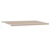 vidaXL Tenda retrattile Beige 600 &times; 300 cm Poliestere e Alluminio
