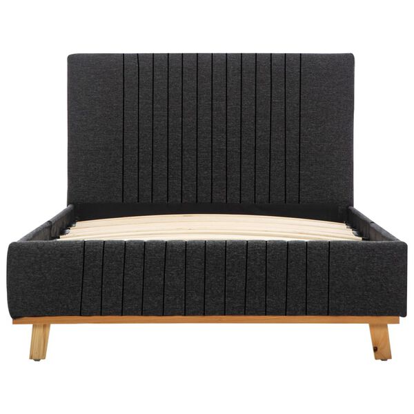 vidaXL Giroletto Grigio Scuro in Tessuto 90x200 cm