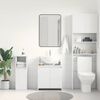 vidaXL Mobile da Bagno Bianco 60x33x61 cm in Legno Multistrato