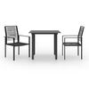 vidaXL Set da Pranzo da Giardino 3 pz