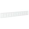 vidaXL Cesto Gabbione con Copertura 1200x50x150 cm in Ferro Zincato