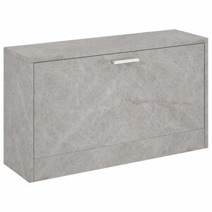 vidaXL Scarpiera Grigio Cemento 80x24x45 cm in Legno Multistrato