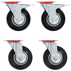 vidaXL Rotelle Girevoli 4 pz 125 mm