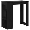 vidaXL Tavolo da bar Rovere Nero 102 x 50 x 103,5 cm Legno multistrato