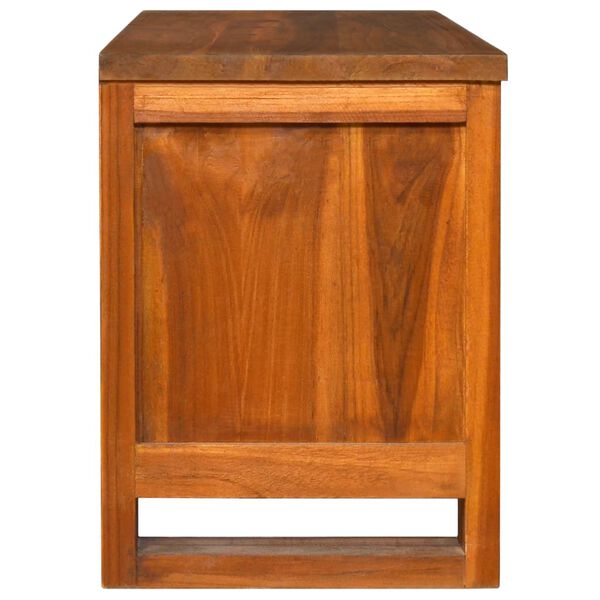 vidaXL Mobile Porta TV 110x30x40 cm in Legno Massello di Teak