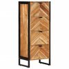 vidaXL Mobile da Bagno 40x30x100 cm Legno Massello di Acacia e Ferro